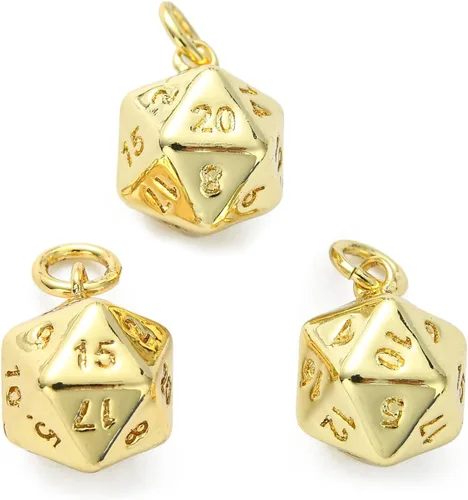 Miniatura 17 de Airssory 10 dijes de cruz diminutas de 0.492 x 0.354 in, latón chapado en oro, de metal, delicados, minimalistas, simples colgantes para fe