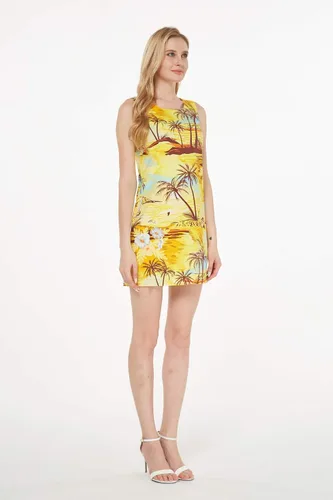 Miniatura 4 de Matchable Family Hawaiian Luau - Ropa para hombres, mujeres y niñas, color amarillo atardecer