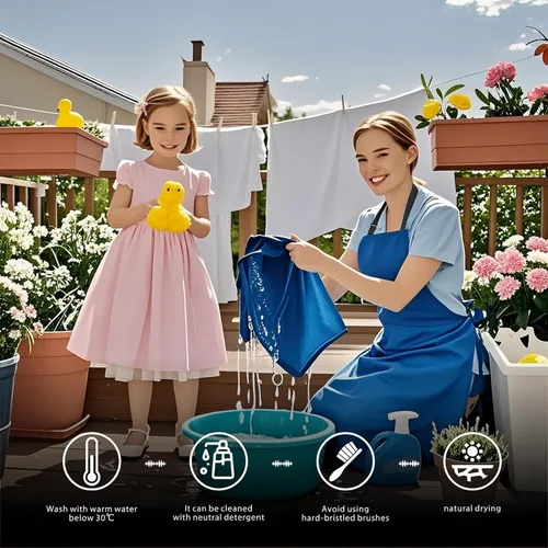 Miniatura 7 de GoldPig Delantal impermeable de alta resistencia, vinilo de goma resistente a productos químicos para industria, laboratorio, cocina, carnicero