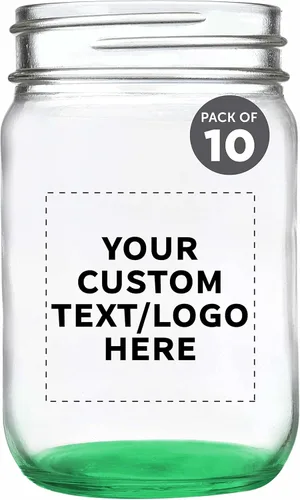 Miniatura 28 de DISCOUNT PROMOS Tarros de vidrio decorativos personalizados de 12 onzas, juego de 50 unidades, tarros de vidrio para avena durante la noche, dulces