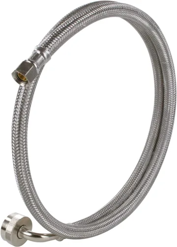 Miniatura 5 de Certified Appliance Accessories Manguera para lavavajillas con codo FGH de 90 grados, línea de suministro de agua, 6 pies, acero inoxidable trenzado