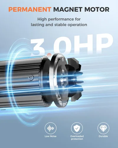 Miniatura 5 de Bomba de piscina de velocidad variable de 3 HP de 220-240V, Bomba de piscina para piscinas enterradas, 11359 GPH de alto caudal potente autoprimante