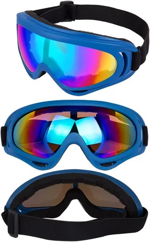 Miniatura 5 de LJDJ Gafas de esquí, paquete de 4 – Gafas de snowboard para motocicleta, gafas tácticas de combate militar