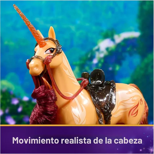 Miniatura 4 de Unicorn Academy, Poder de la Amistad Cinder con Silla y Brida Translúcida de 11 Pulgadas, Muñecas y Juguetes de Unicornio, Regalos y Pequeños