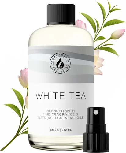 Aceite Difusor de Té Blanco Aroma Country - Aceites Esenciales de Lujo para Recambio de Difusor y Ambientador en Spray para Habitación, Fragancia