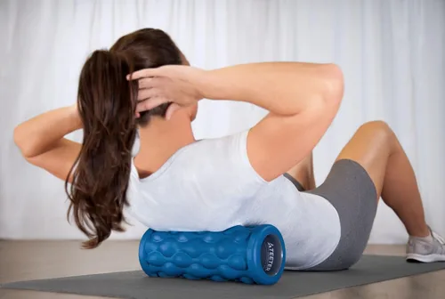 Miniatura 5 de Teeter Rodillo de espuma de masaje, texturizado para alivio muscular de tejido profundo para aumentar la recuperación, flexibilidad, movilidad