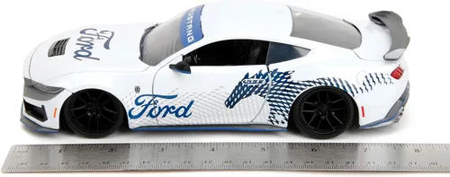 Miniatura 8 de Jada Big Time Muscle 1:24 2024 Ford Mustang GT Dark Horse - Auto fundido a presión, juguetes para niños y adultos