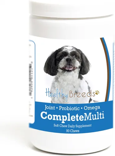 Miniatura 200 de Healthy Breeds Pug todo en uno multivitamínico suave masticable 60