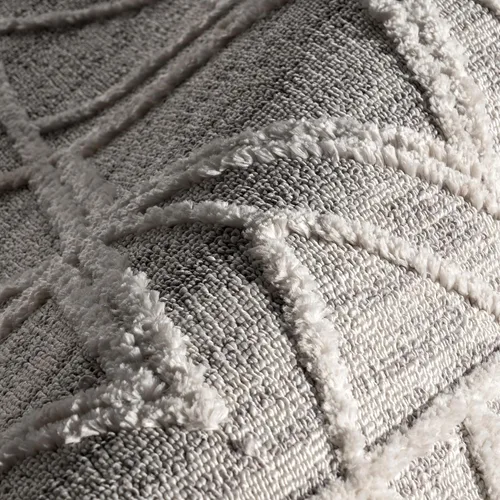 Miniatura 8 de nuLOOM Alfombra de Área Ansley Marroquí con Borlas de 2 x 6 pies, Gris, diseño bohemio con textura alta-baja, pelo alto de felpa, resistente a