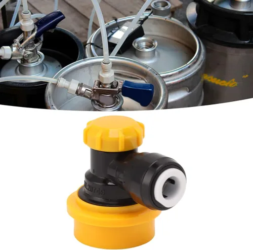 Miniatura 2 de Zerodis Manguera de agua, acoplador de bloqueo de conexión rápida, fácil de desmontar, a prueba de fugas, plástico para cerveza, adaptador