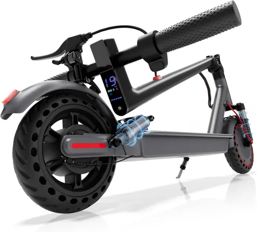 Miniatura 14 de Aovowheel Scooter eléctrico para adultos, scooter plegable E con motor de 350 W/500 W, velocidad máxima de 16/24 Mph, alcance máximo de 19-23 millas