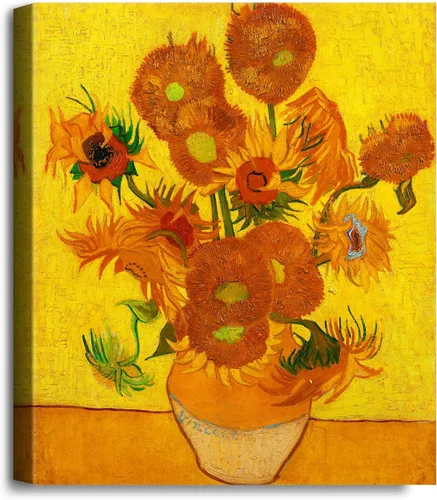 Miniatura 197 de A&T ARTWORK Campo de trigo con cipreses de Van Gogh Las reproducciones de arte clásico mundial, impresiones en lienzo giclée para decoración