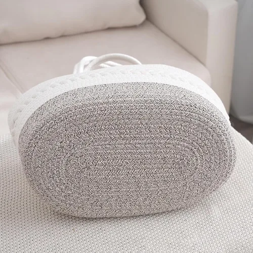 Miniatura 4 de Cesta personalizada con nombre de bebé, cesta de regalo para baby shower, organizador de pañales para bebé, organizador de pañales de cuerda