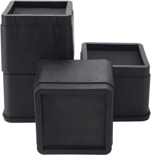 Miniatura 15 de BTSD-home Elevadores de cama de 2 o 4 pulgadas, resistentes, apilables, elevadores de muebles para sofá, mesa, silla, cama, bloques de elevadores
