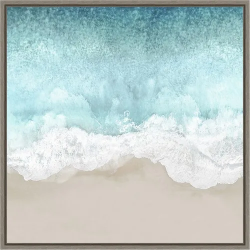 Miniatura 14 de Amanti Art Lienzo enmarcado para pared, 16 x 16 pulgadas, olas del océano II, por Maggie Olsen, lienzo enmarcado para pared, obras de arte de playa