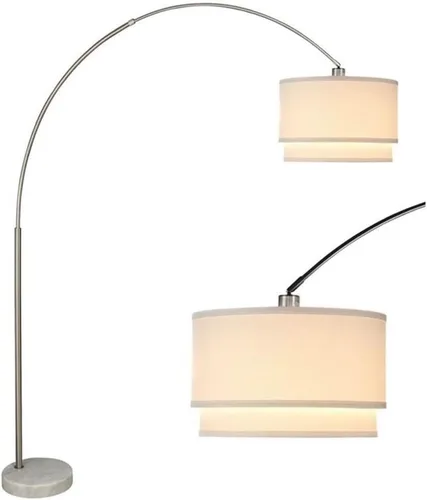 Miniatura 7 de Milton Greens lámpara de arco de piso Sophia Beige