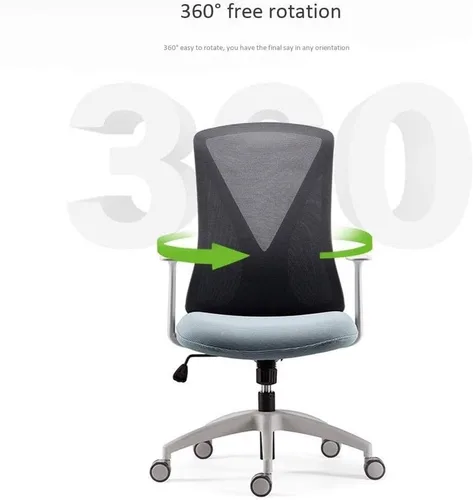 Miniatura 2 de Silla de oficina ergonómica Silla de escritorio Silla de computadora de malla Soporte trasero Ejecutivo ajustable Silla giratoria giratoria