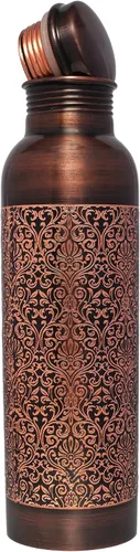 Miniatura 2 de Botella de cobre Premium Retro Finish, 32.1 fl oz (32.12 Fl Oz) Capacidad para Beneficios de Salud Ayurveda