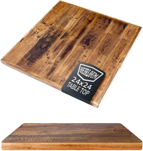 Miniatura 37 de Mesa de madera recuperada, pieza de madera reciclada rústica perfecta para cocinas, comedor y mesas auxiliares