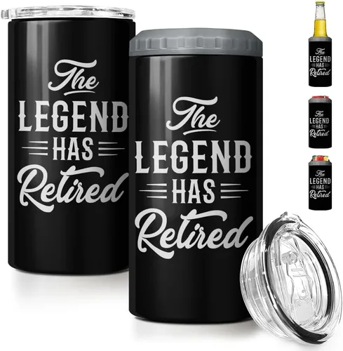 Miniatura 18 de SANDJEST Regalos para Papá Bonito de Bonus - Vaso de 12oz de la Hijastra, el Hijo - Diseño 4 en 1 Vaso de Papá Paso Aislante Enfriador de Latas