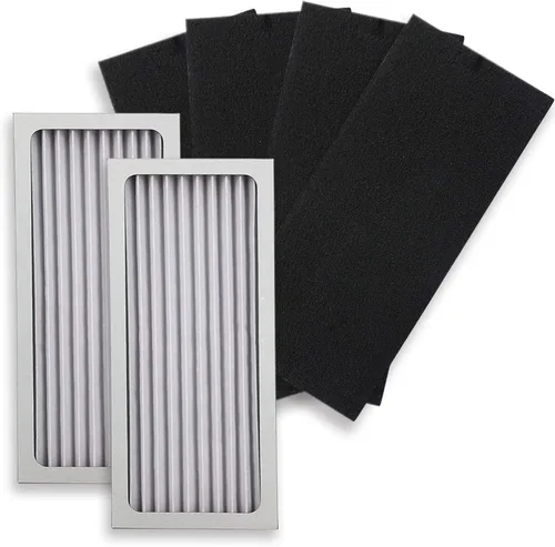 PUREBURG 990051000 Juego de filtros HEPA de repuesto compatibles con Hamilton Beach TrueAir 04383 04384 04385 04386 Purificador de aire compacto
