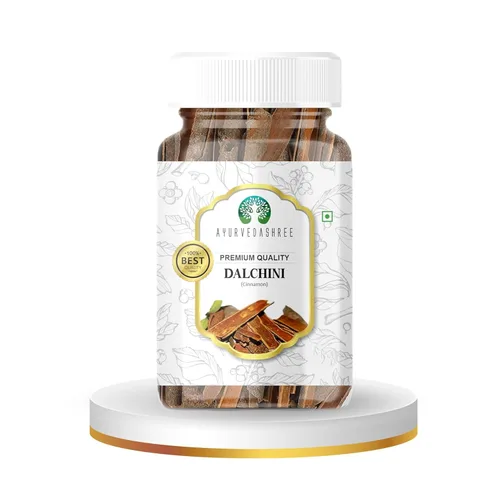 Miniatura 17 de AYURVEDASHREE Palitos de canela 70gm en frasco PET Todo natural Vegano Sin colores Sin OGM Palitos redondos Dalchini