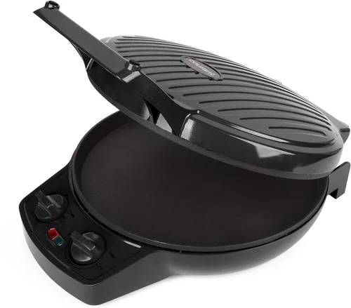 Miniatura 3 de Courant Máquina de pizza, olla para pizza de 12 pulgadas y máquina de calzone, con control de temporizador y temperatura, horno de pizza de 1440