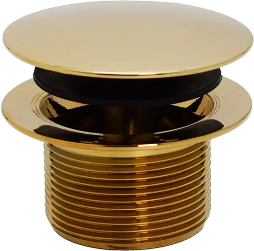 Miniatura 10 de Westbrass Juego de adornos de bañera con punta de hongo con placa frontal flotante, latón pulido, D398RK-01