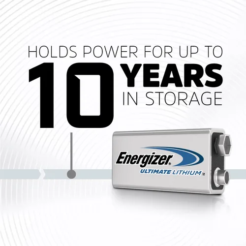 Miniatura 3 de Energizer Ultimate Lithium 9V Baterías (Paquete de 2), Baterías de litio de 9 V