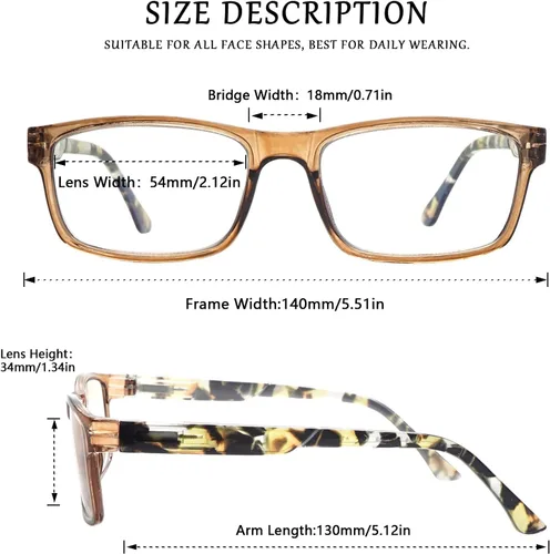 Miniatura 2 de Gafas de lectura para mujeres/hombres, bloqueo de luz azul, para lectura frente a la computadora, antifatiga ocular, 6 paquetes