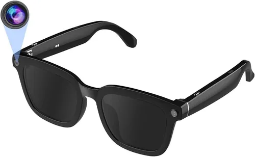 Miniatura 8 de Al Smart Glasses, cámara HD 1080p con funciones de música y llamadas, gafas inteligentes Ai con Bluetooth para grabación de video remota, control