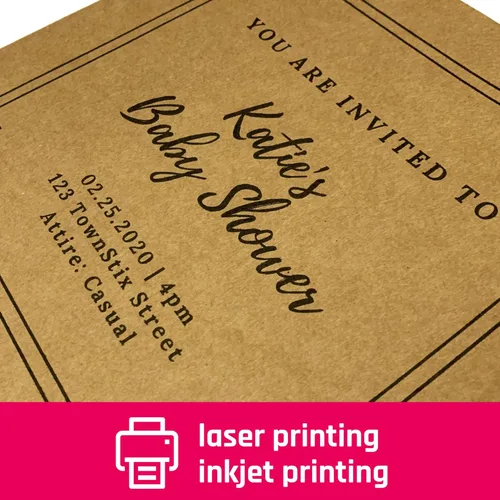 Miniatura 5 de 100 hojas, cartulina kraft marrón, 200 GSM (cubierta de 75 libras), 8.5 x 11 pulgadas