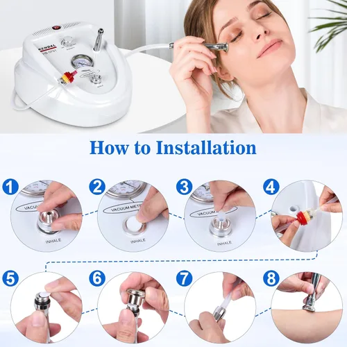 Miniatura 5 de Kendal Máquina profesional de Microdermabrasion del diamante, equipo facial del cuidado de piel de la dermoabrasión, también bueno para la CA 110V