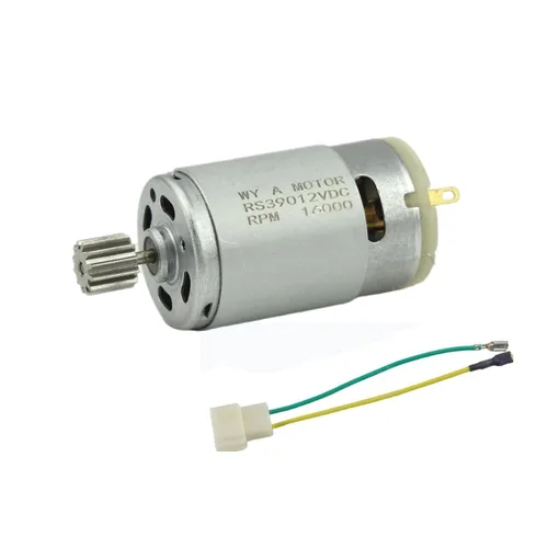 Miniatura 10 de CHANCS RS390 Motor eléctrico DC 6V 14000RPM 12 engranajes motor para coche de juguete accesorio de tres ruedas motocicleta cochecito con reemplazo