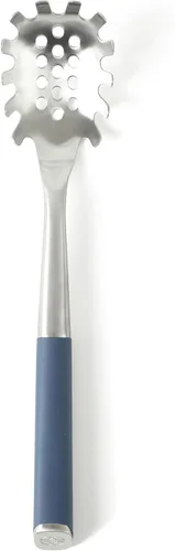 Miniatura 7 de Calphalon Edge Servidor de pasta de espagueti de acero inoxidable con mango de goma termoplástica - azul marino Azul marino con goma