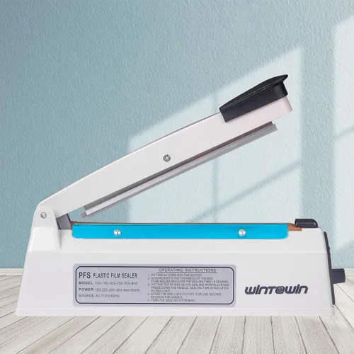 Miniatura 2 de Sellador térmico de impulso Sellador de bolsas de impulso de 8 pulgadas Máquina de sellado de bolsas de polietileno Sellado de calor Más cerca