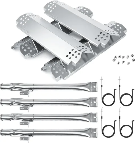 Hisencn Piezas de repuesto de parrilla de acero inoxidable 304 para Nexgrill 720-0830H, 720-0888, 720-0888N, quemador de parrilla, placas de calor,