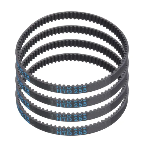 Miniatura 38 de uxcell 4pcs HTD-3M correa dentada de goma 60 dientes, 7.087 in de longitud de paso x 0.236 in de ancho x 0.094 in de altura, correa de distribución