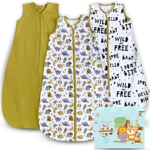 Miniatura 13 de Cute Castle Saco de dormir para bebé de 0 a 6 meses, ligero, 100% algodón, cremallera de 2 vías, TOG 0.5, manta de vestir para bebés, ropa de dormir