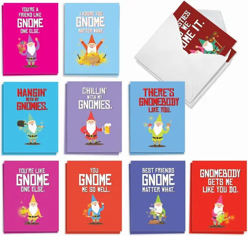Miniatura 10 de The Best Card Company - Surtido de 20 tarjetas de notas en blanco (4 x 5.12 pulgadas) (10 diseños, 2 de cada uno) - Globo pequeño AM7045OCB-B2x10