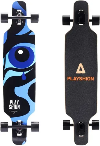 Miniatura 10 de Playshion Drop Through Freestyle - Patineta de tablero largo 39.0 in/Negro