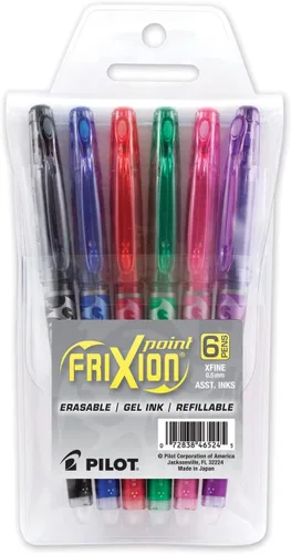 Miniatura 5 de Pilot FriXion, recarga para bolígrafo con tinta de gel, paquete de 3, Negro/Azul/Rojo