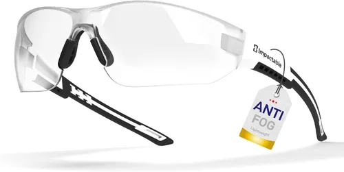 Miniatura 13 de ANSI Z87.1 Gafas de seguridad, antivaho, resistentes a los rayos UV, al impacto y a los arañazos para protección ocular en el trabajo, deportes