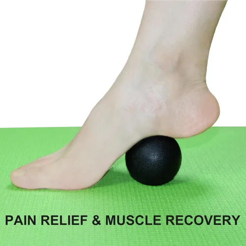 Miniatura 4 de Pelota de masaje pequeña y dura, paquete de 2 unidades. Bolas de lacrosse para fascia, para punto de gatillo, tejido profundo, liberación Negro