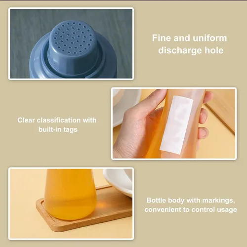 Miniatura 3 de Grevosea 2 Pcs Cake Syrup Dispenser, 350ml/12oz Sauce Bottles Graduated Plastic Squeeze Bottle with Sealing Lid Reusable Baking Tools for Honey