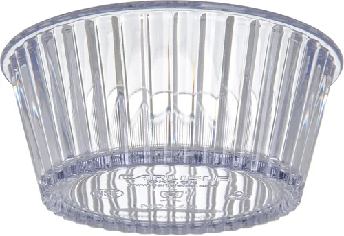 Miniatura 3 de Carlisle FoodService Products Ramequín de plástico estriado, 4.5 onzas, transparente
