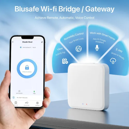 Miniatura 2 de TUYA - Puerta de enlace WiFi para timbre de puerta inteligente, cerrojo de huella digital