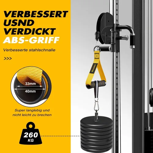 Miniatura 4 de Ayombo Gym Equipment, Cable Attachments for Gym, Home Workout Equipment Machine Grip Attachments, Resistance Bands Handles for Weight Strength