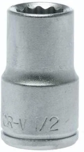 Miniatura 5 de Teng Tools 15MM 1/2 pulgada Drive 12 puntos métrico profundo cromo vanadio Socket Herramienta mecánica Herramienta de mano - M120615-C