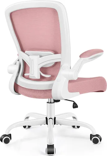 Miniatura 18 de FelixKing Silla de oficina, silla de escritorio ergonómica, sillas de malla transpirable, respaldo alto, soporte lumbar ajustable, reposabrazos Verde
